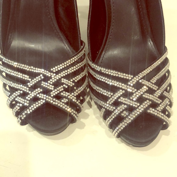 Ralph Lauren crystal runway evening shoe - Picture 5 of 7